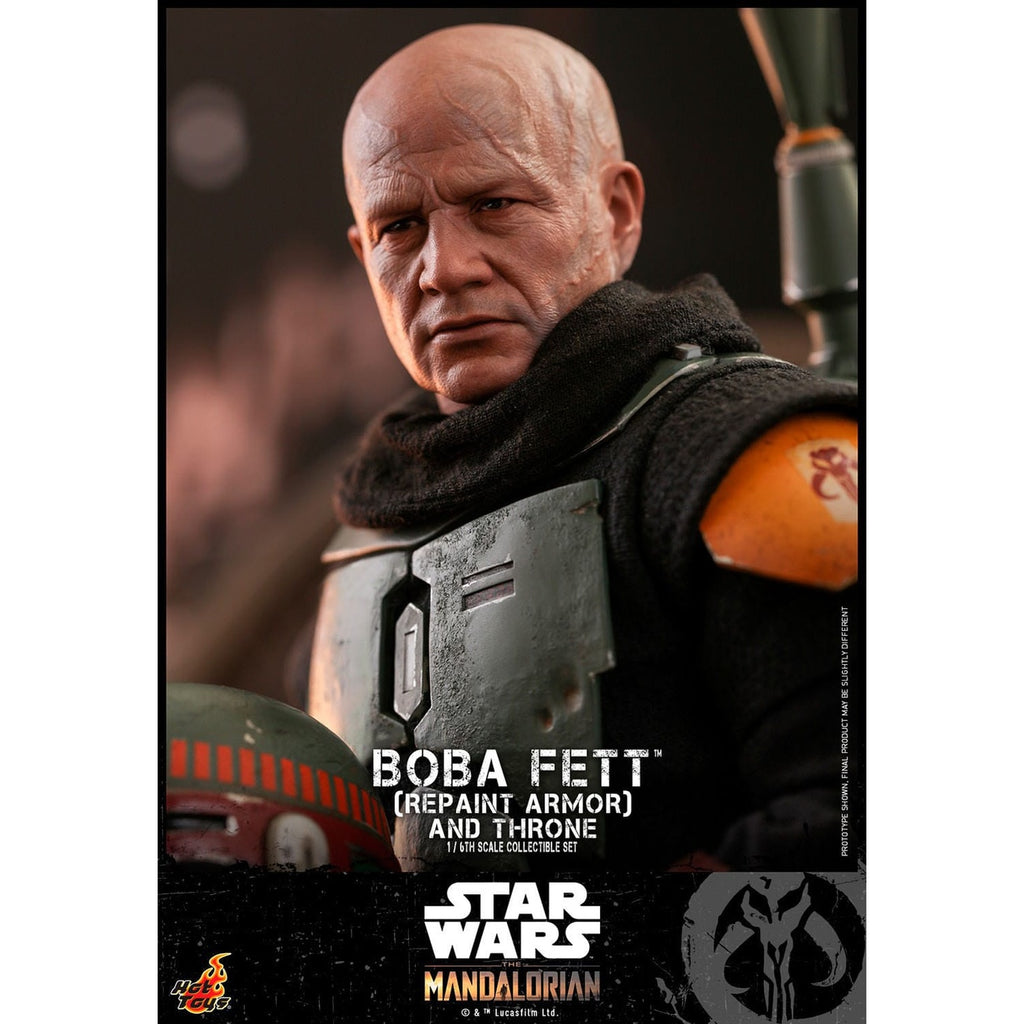 Product image Star Wars: The Mandalorian - Boba Fett 1:6 Scale Action Figure Repaint Armor and Throne Special Edition