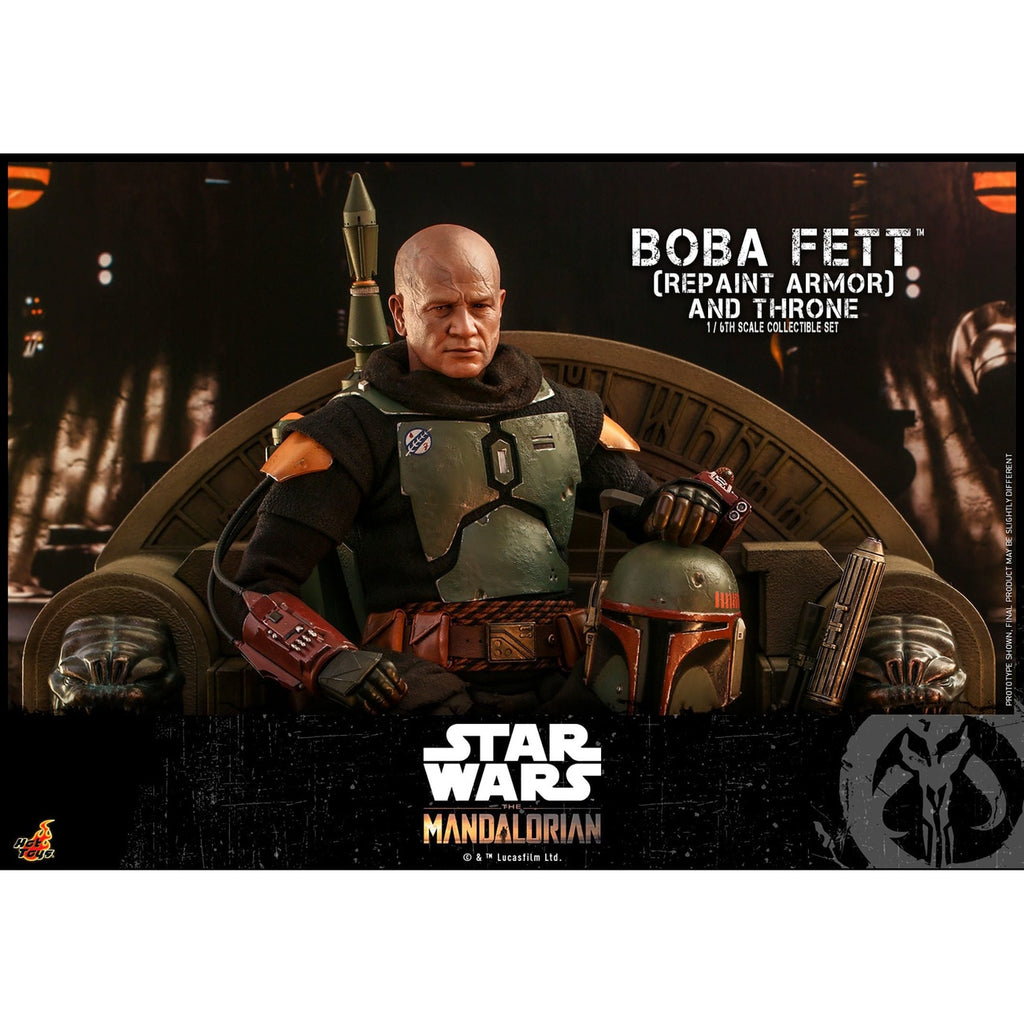 Product image Star Wars: The Mandalorian - Boba Fett 1:6 Scale Action Figure Repaint Armor and Throne Special Edition