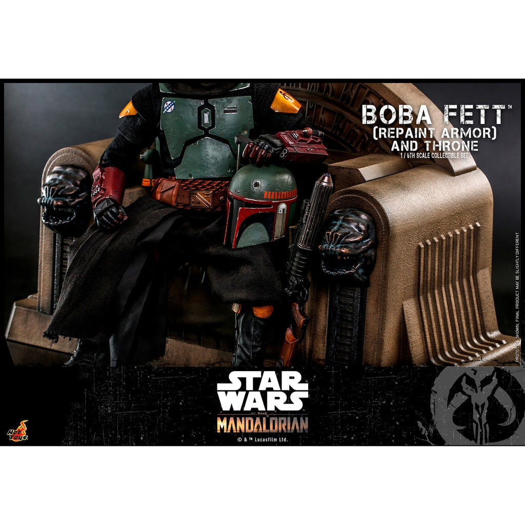 Product image Star Wars: The Mandalorian - Boba Fett 1:6 Scale Action Figure Repaint Armor and Throne Special Edition