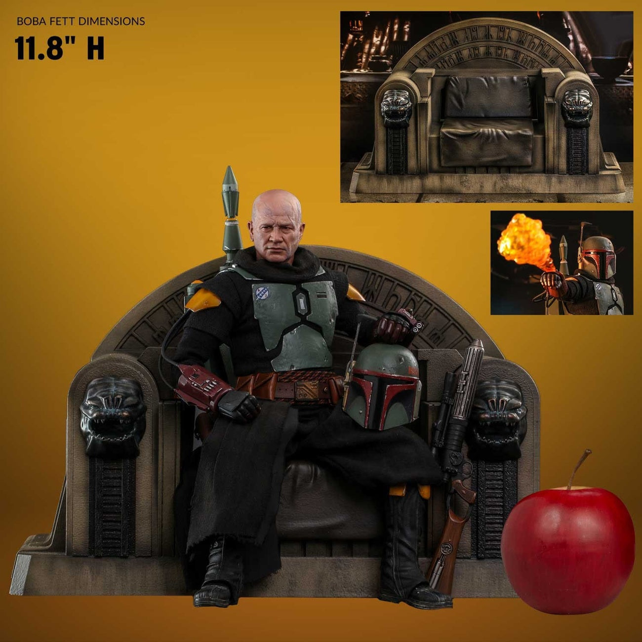 Product image Star Wars: The Mandalorian - Boba Fett 1:6 Scale Action Figure Repaint Armor and Throne Special Edition