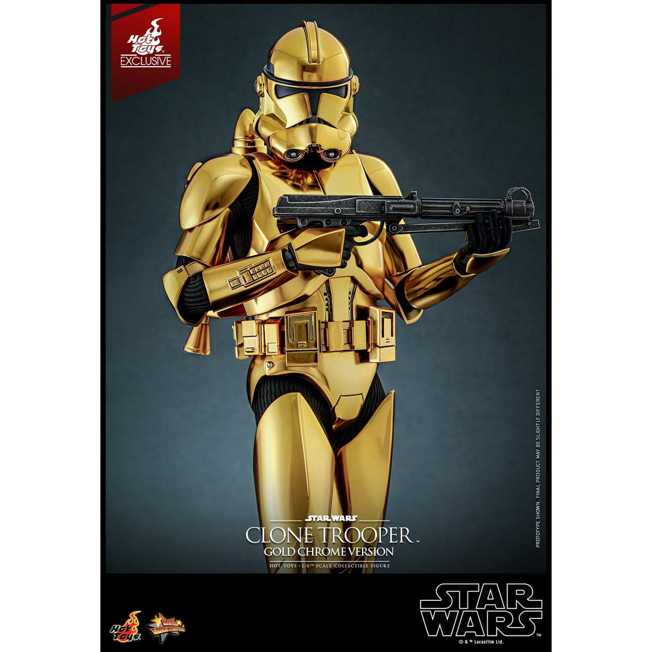 Product image Star Wars – Clone Trooper Action Figure 1:6 Gold Chrome Version Exclusive