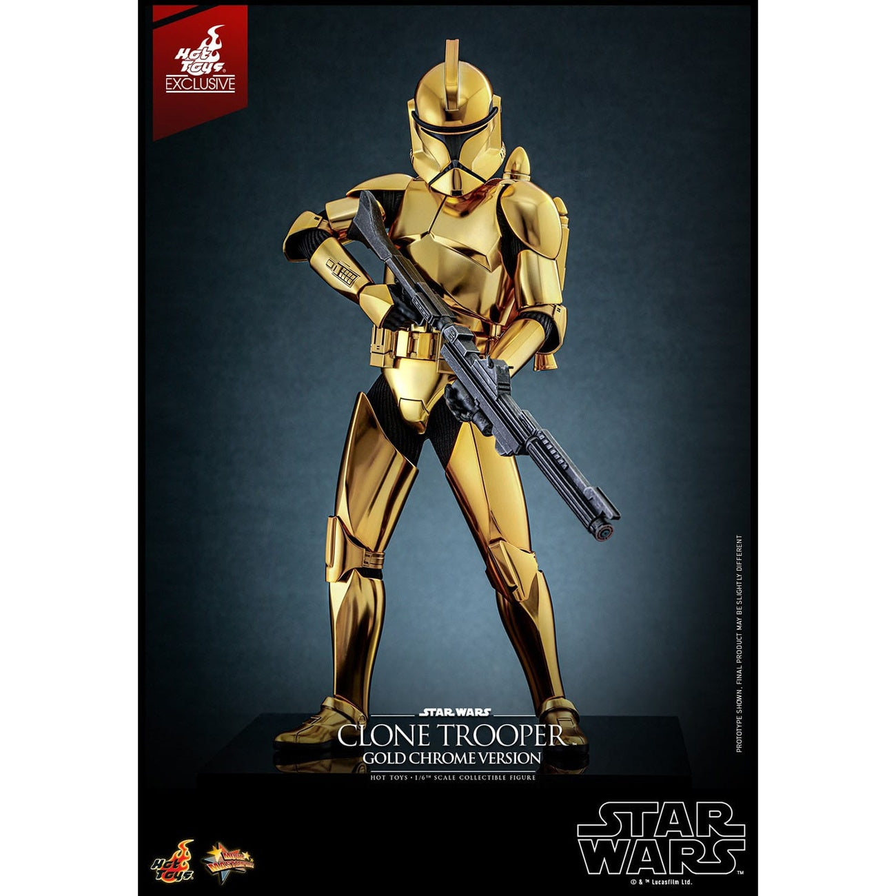 Product image Star Wars – Clone Trooper Action Figure 1:6 Gold Chrome Version Exclusive