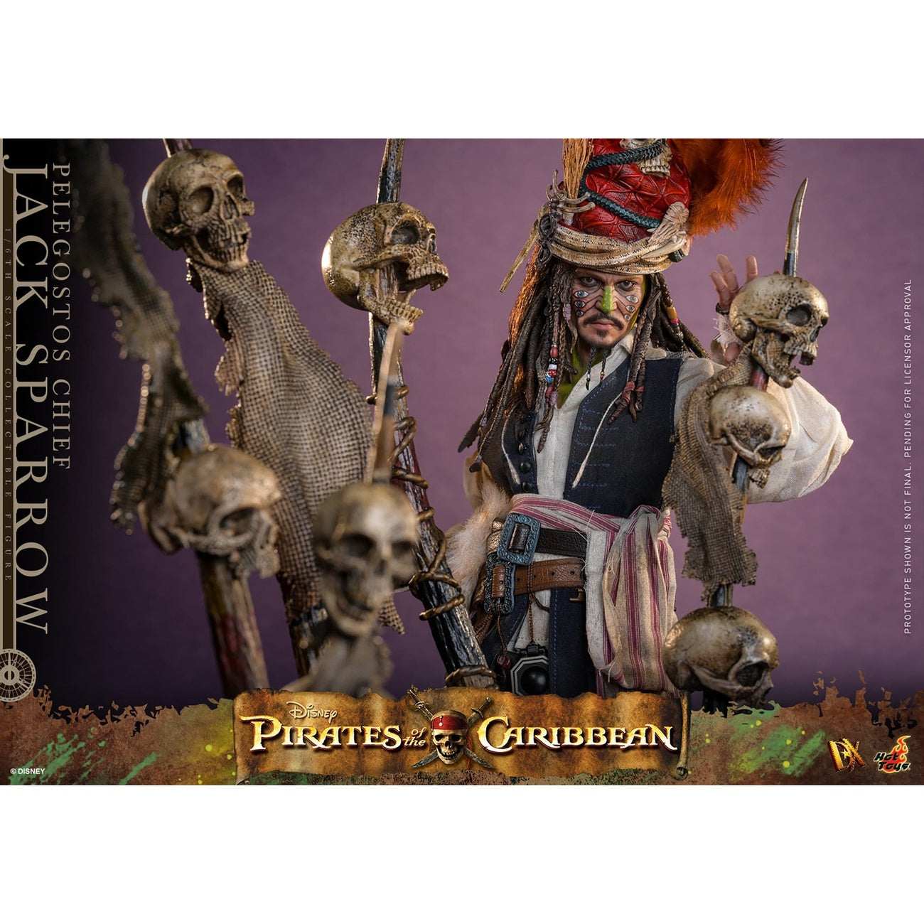Product image Pirates of the Caribbean - Pelegostos Chief Jack Sparrow 1:6 Action Figure