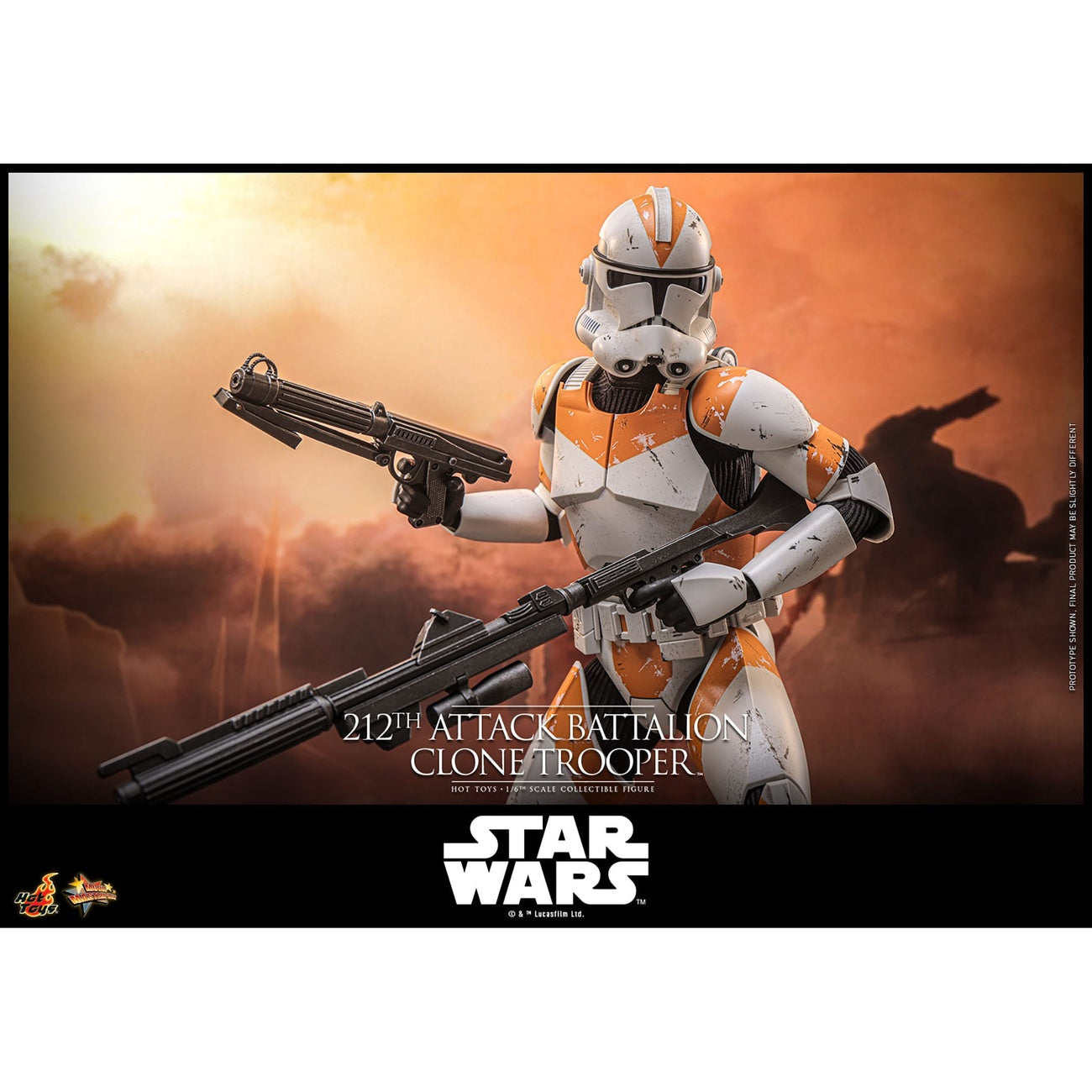Product image Star Wars: The Clone Wars - 212th Attack Battalion Clone Trooper Action Figure 1:6 Deluxe Version