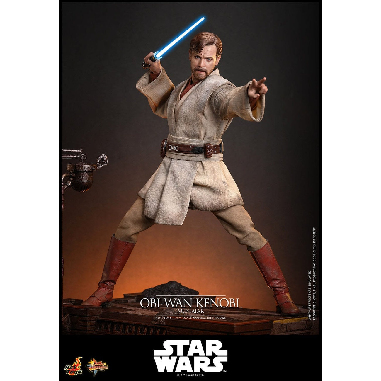 Product image Star Wars Episode III: Revenge of the Sith – Obi-Wan Kenobi (Mustafar) Masterpiece 1:6 Scale Action Figure