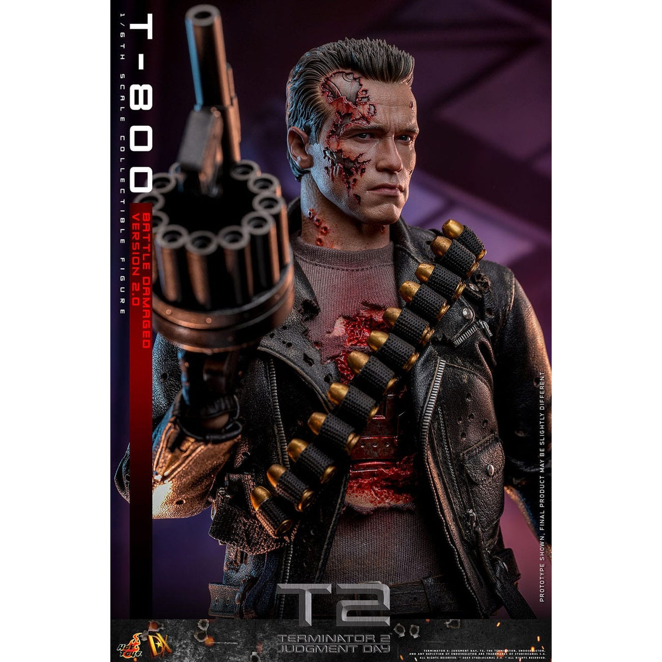 Product image T-800 Masterpiece Action Figure 1:6 Battle Damaged Version 2.0 - Terminator 2