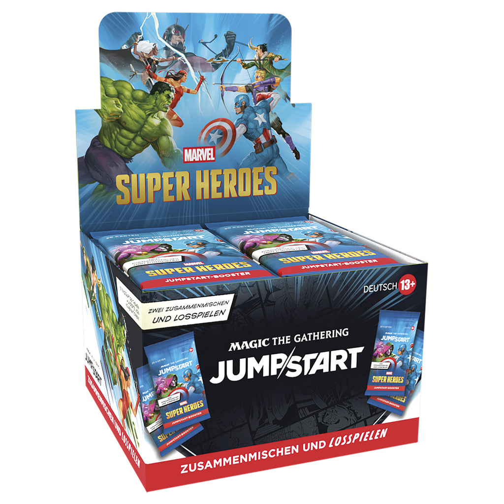 Product image Marvel Super Heroes Jumpstart Booster German Version – Magic: The Gathering Display