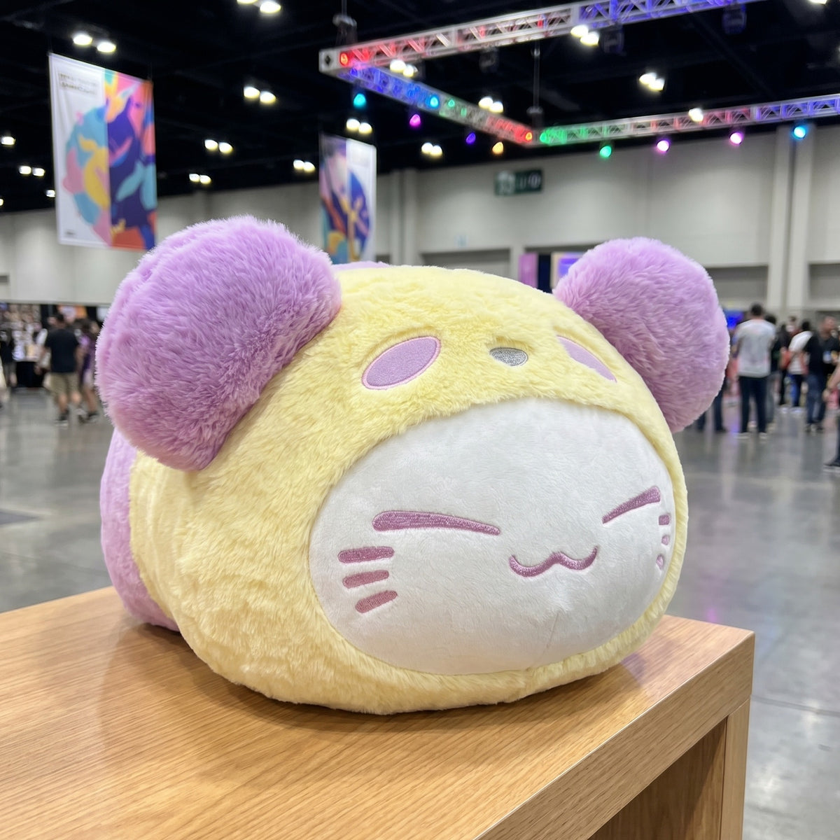 Product image Nemuneko Cat Plush Figure Pastel Panda Big Purple 33 cm