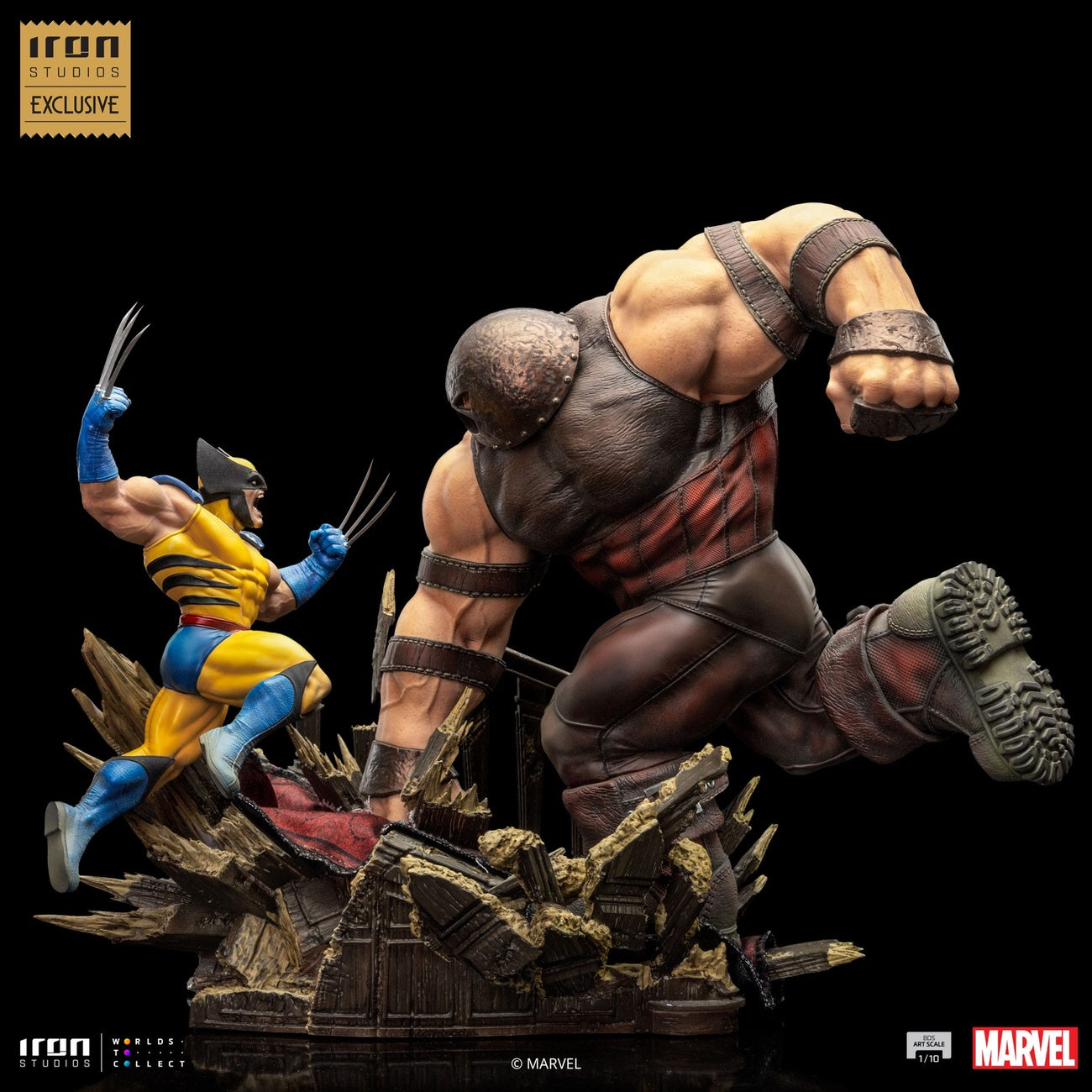 Product image Marvel BDS Art Scale 1/10 Statue Wolverine vs Juggernaut heo EU Exclusive 30 cm