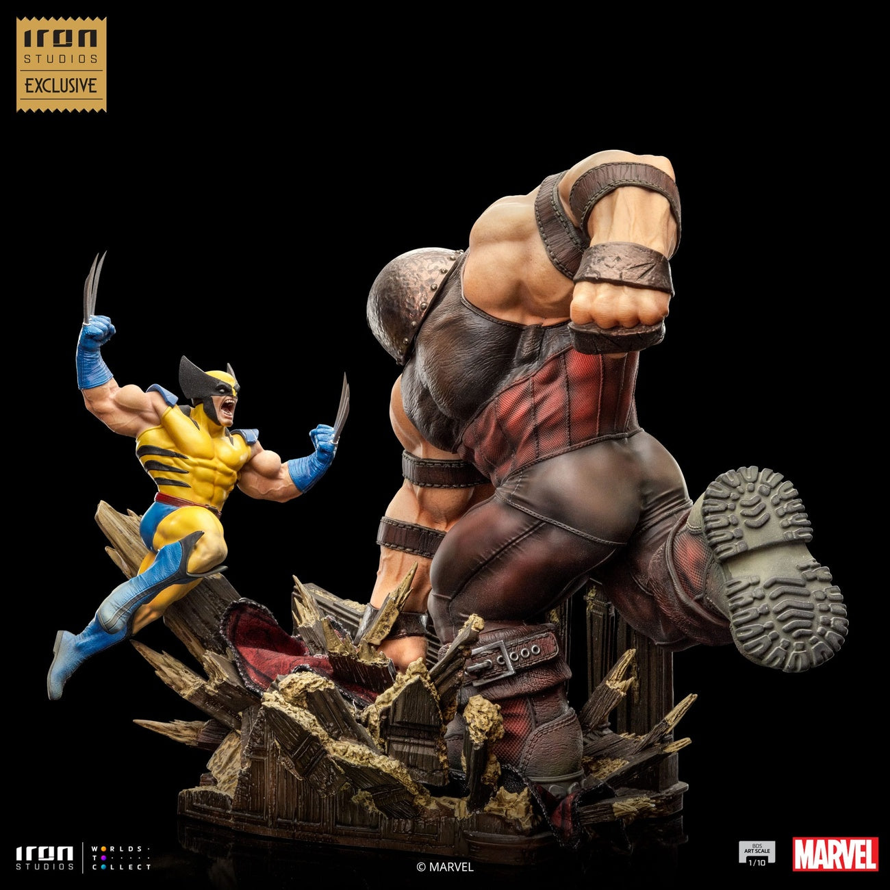 Product image Marvel BDS Art Scale 1/10 Statue Wolverine vs Juggernaut heo EU Exclusive 30 cm
