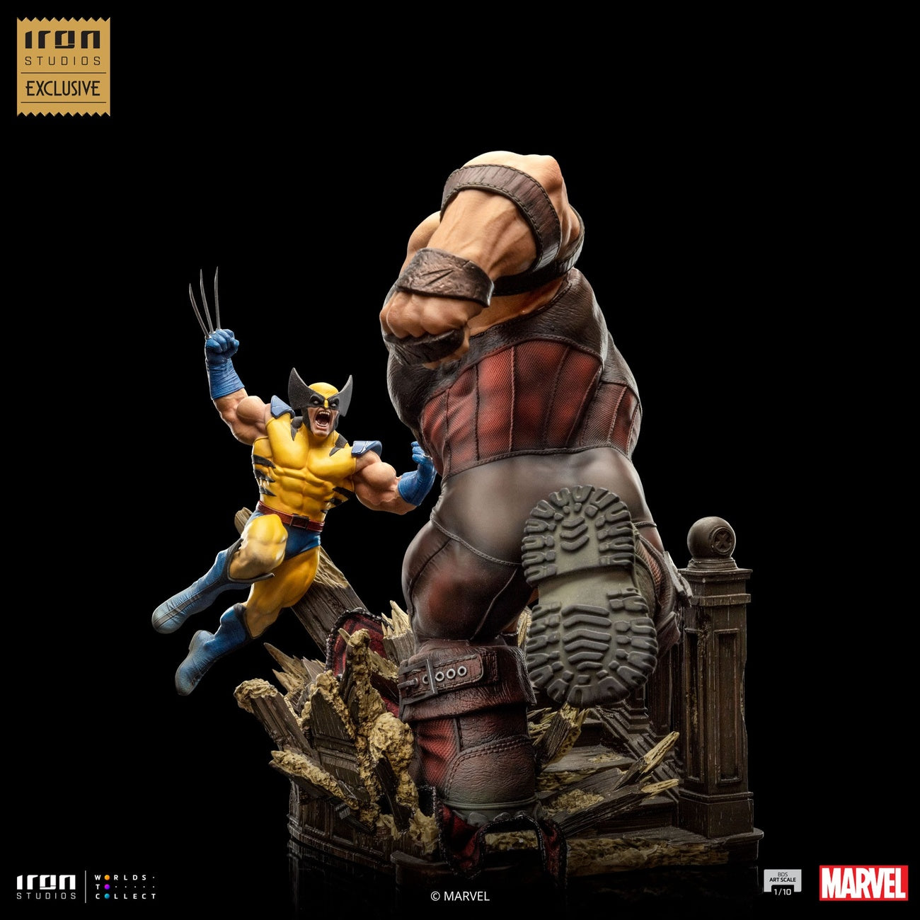 Product image Marvel BDS Art Scale 1/10 Statue Wolverine vs Juggernaut heo EU Exclusive 30 cm