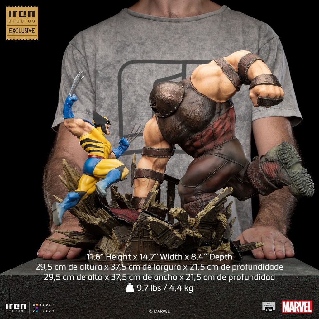 Product image Marvel BDS Art Scale 1/10 Statue Wolverine vs Juggernaut heo EU Exclusive 30 cm