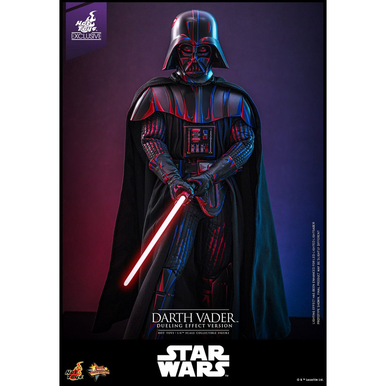 Product image Star Wars Movie Masterpiece Action Figure 1/6 Darth Vader (Dueling Effect Version) Hot Toys Exclusive 35 cm