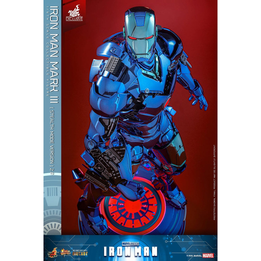 Product image Iron Man Movie Masterpiece Diecast Action Figure 1/6 Iron Man Mark III (Stealth Mode Ver.) 2.0 Hot Toys Exclusive 33 cm