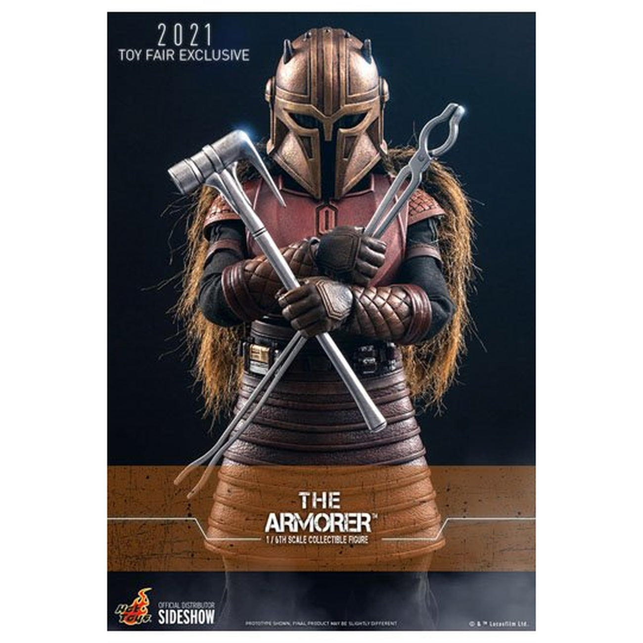 Product image Star Wars The Mandalorian Action Figure 1/6 The Armorer 2021 Toy Fair Exclusive 29 cm