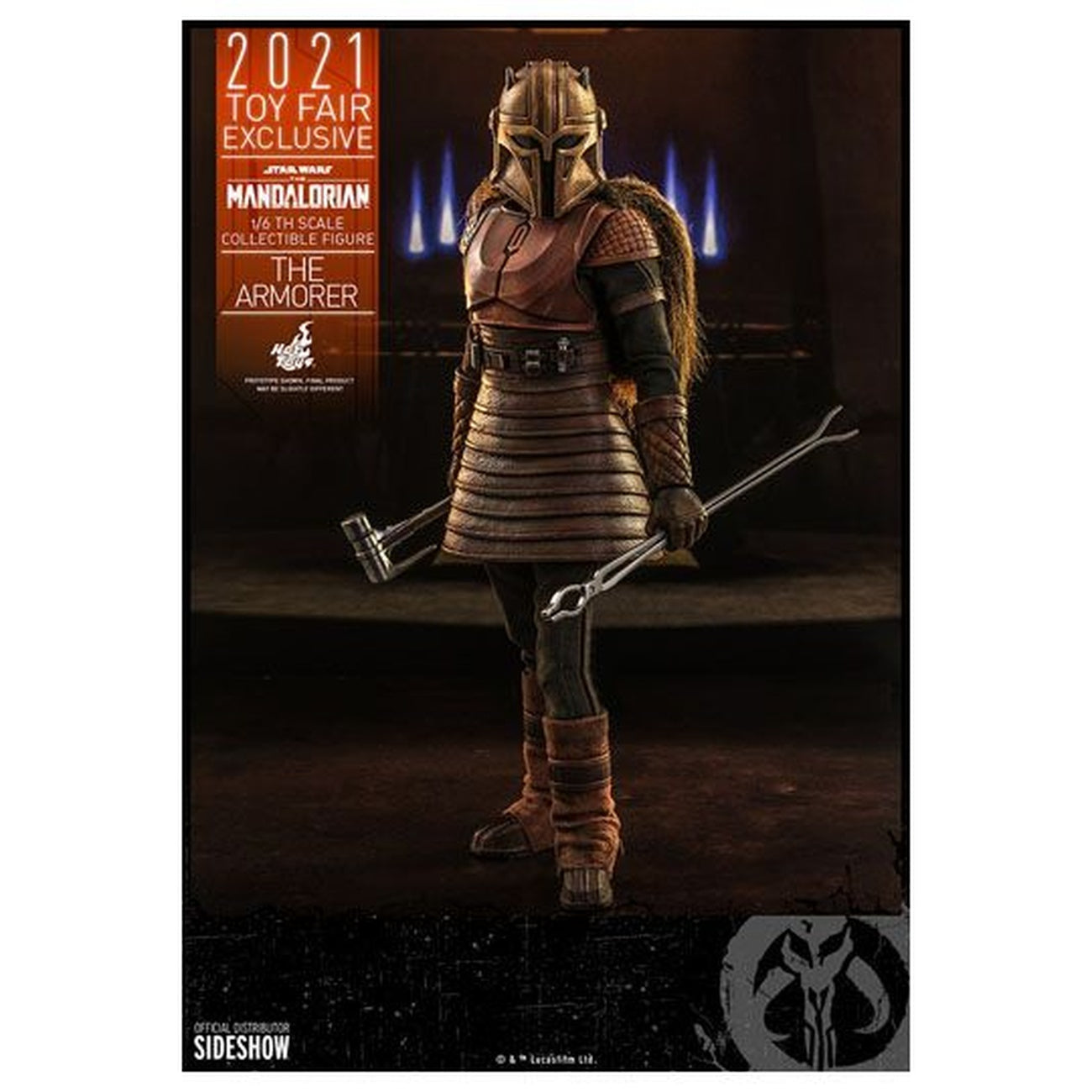 Product image Star Wars The Mandalorian Action Figure 1/6 The Armorer 2021 Toy Fair Exclusive 29 cm
