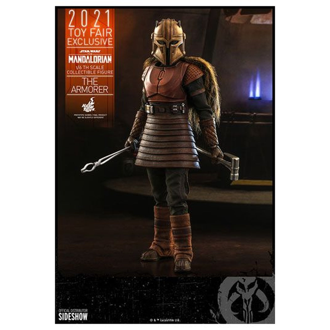 Product image Star Wars The Mandalorian Action Figure 1/6 The Armorer 2021 Toy Fair Exclusive 29 cm