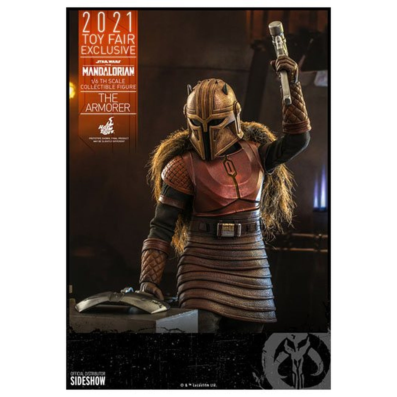 Product image Star Wars The Mandalorian Action Figure 1/6 The Armorer 2021 Toy Fair Exclusive 29 cm