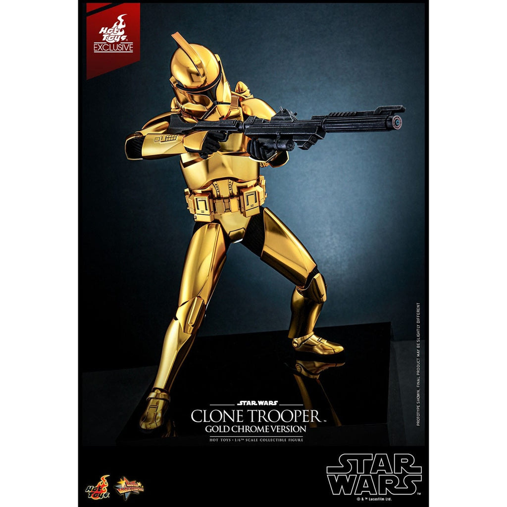Product image Star Wars Action Figure 1/6 Clone Trooper (Gold Chrome Version) Exclusive 30 cm