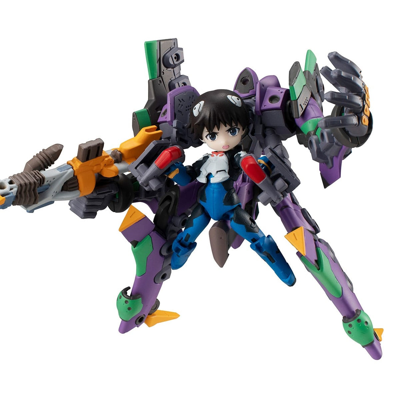 Product image Evangelion Desktop Army Action Figure Shinji Ikari & Evangelion Unit-01 New Theatrical Edition 15 cm