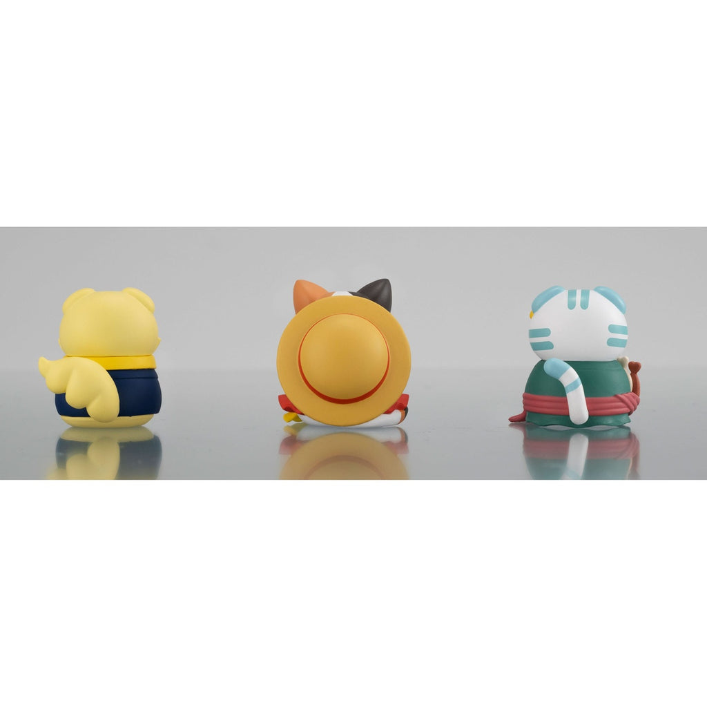 Product image One Piece Mega Cat Project collectible figures 3-pack Nyan Piece Nyan! Happy Trio 2024 Limited Ver. 3 cm