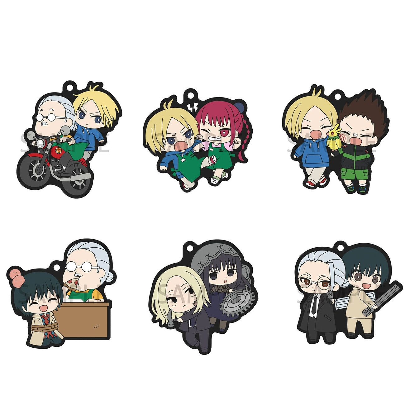 Product image Sakamoto Days Rubber Mascot Buddycolle Rubber Charm 7 cm Assortment (6)