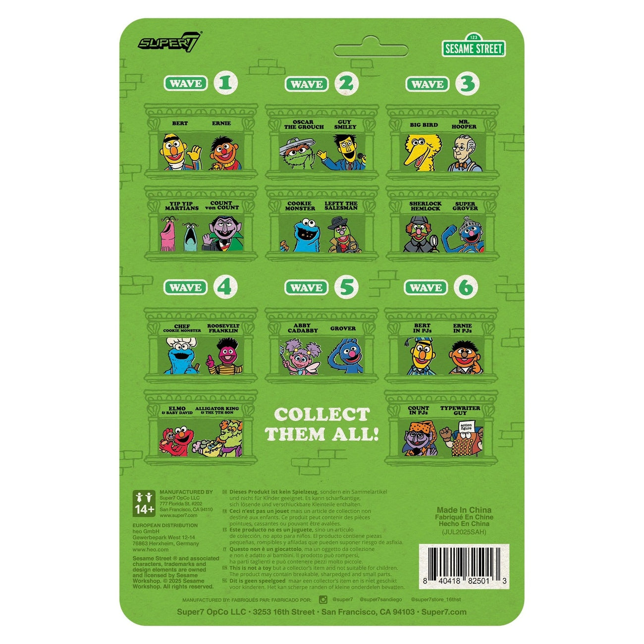 Product image Sesame Street ReAction Action Figure Wave 06 Typewriter Guy 10 cm