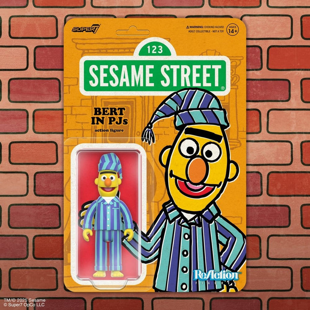 Product image Sesame Street ReAction Action Figure Wave 06 Bert (PJ) 10 cm