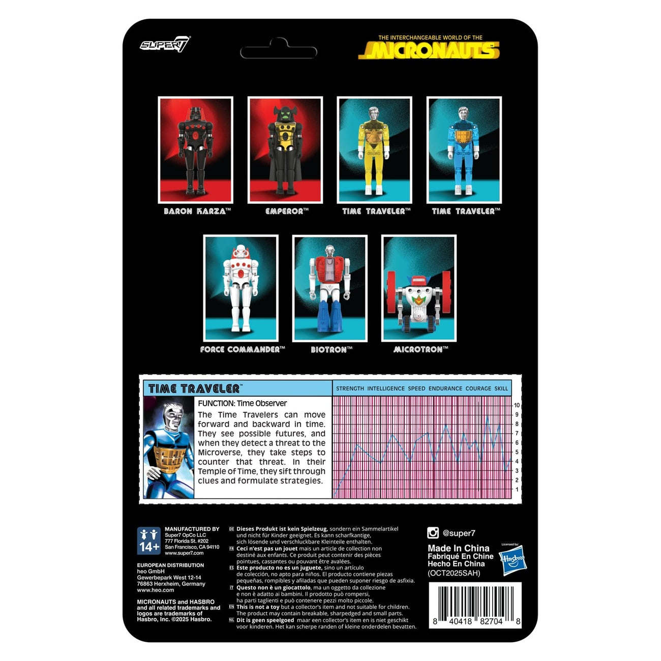 Product image Micronauts ReAction+ Action Figure Wave 03 Time Traveler (Translucent Blue) 10 cm