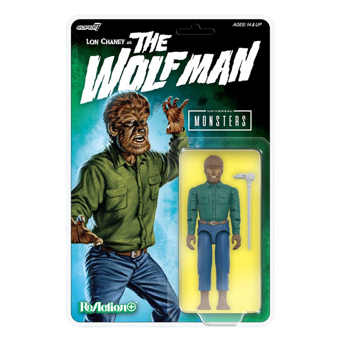 Product image Universal Monsters ReAction+ Action Figure Wave 1 The Wolf Man 10 cm