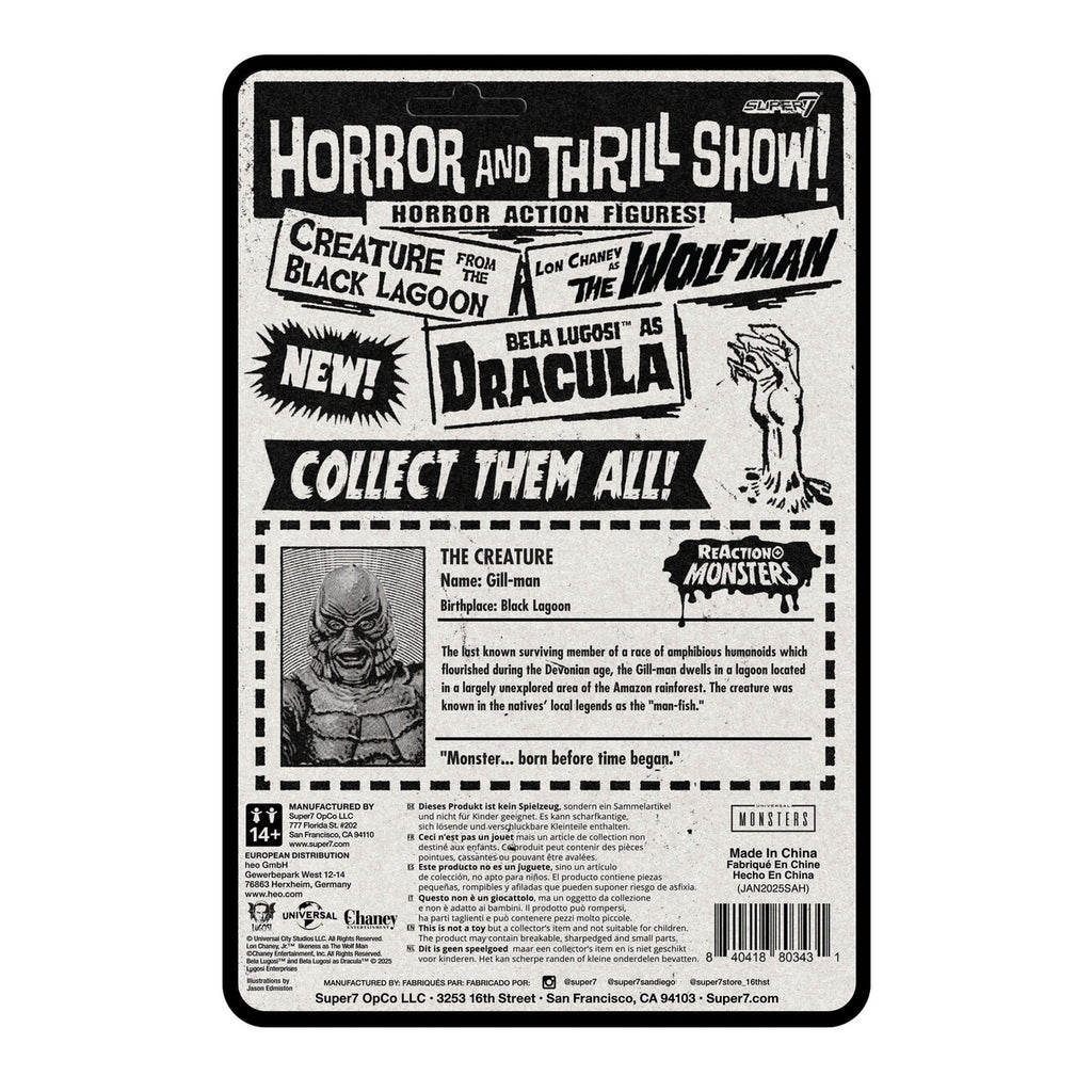 Product image Universal Monsters ReAction+ Action Figure Wave 1 Creature from the Black Lagoon 10 cm