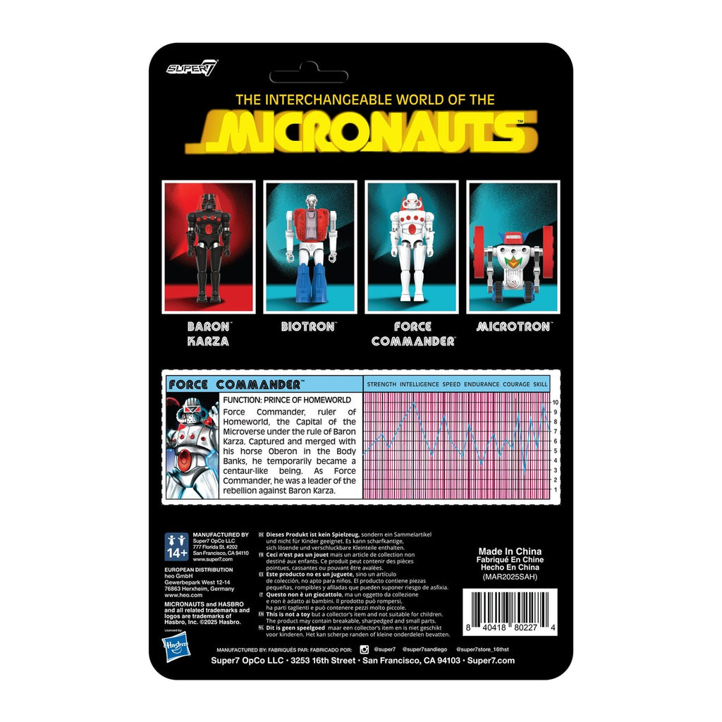 Product image Micronauts ReAction+ Action Figure Wave 02 Force Commander 9 cm