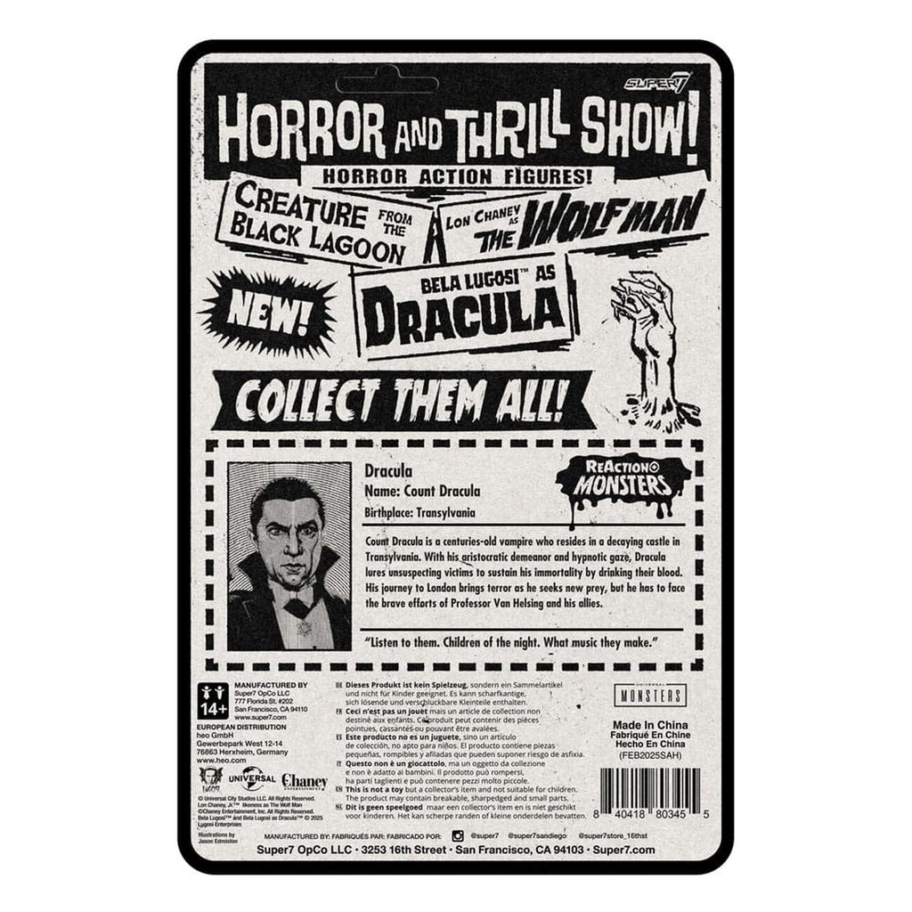 Product image Universal Monsters ReAction+ Action Figure Wave 1 Dracula 10 cm