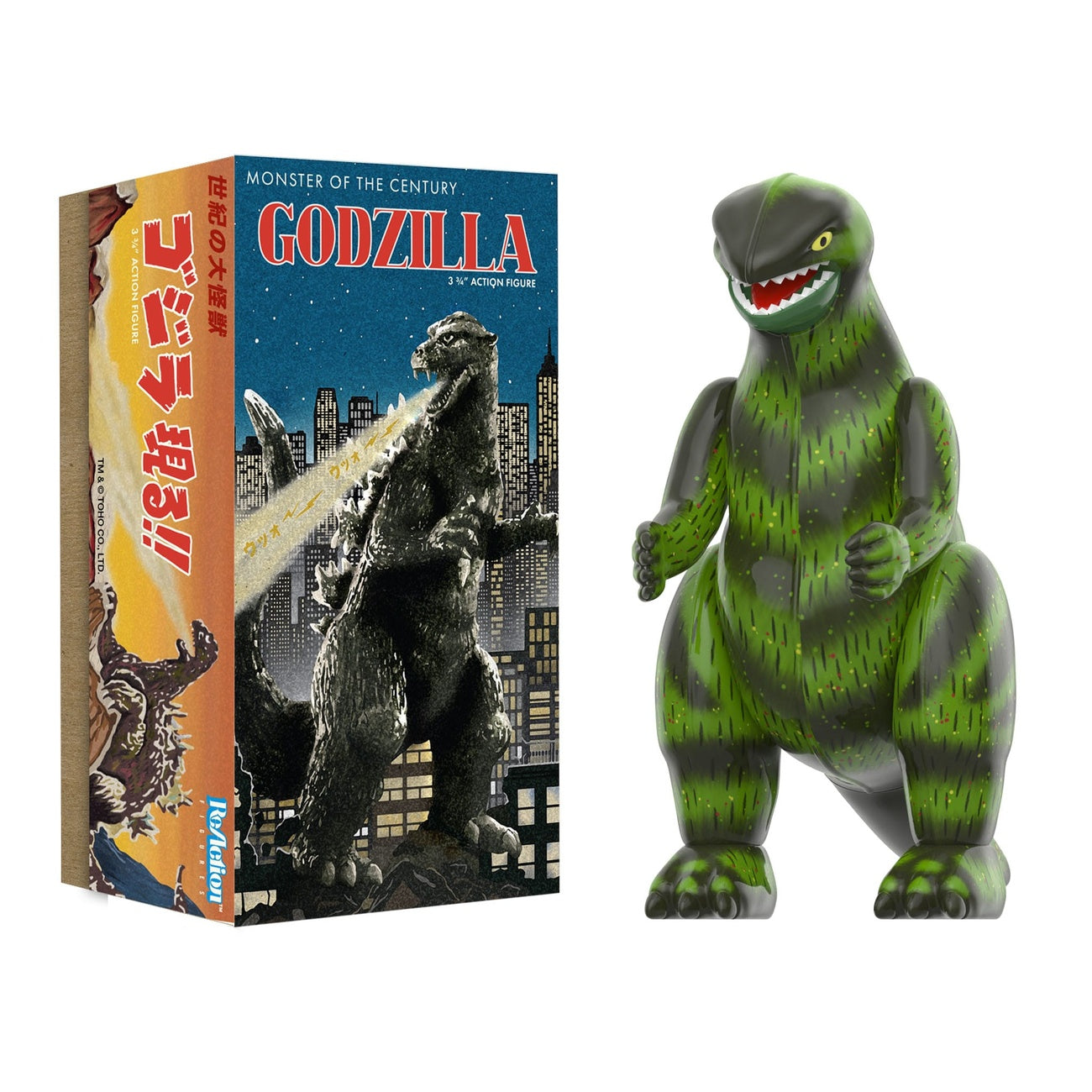 Product image Godzilla Toho ReAction Action Figure Wave 01 (Retro Tin) Godzilla (Marusan Tin) 10 cm