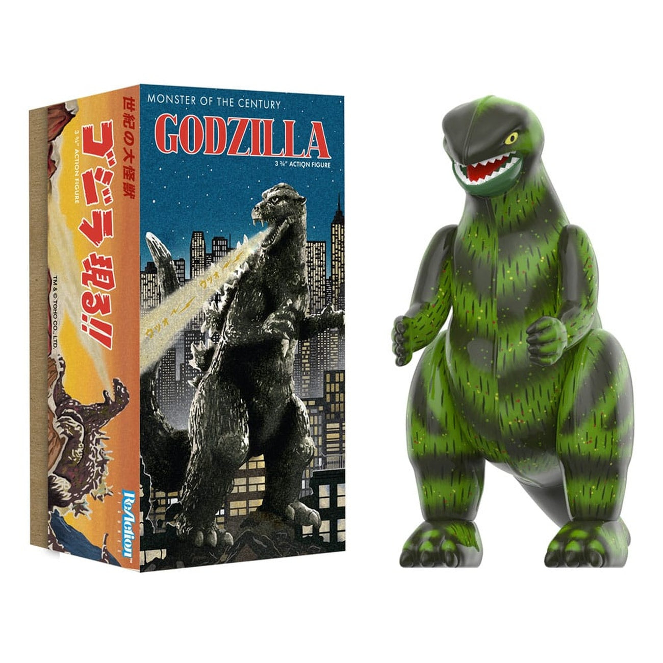 Product image Godzilla Toho ReAction Action Figure Wave 01 (Retro Tin) Godzilla (Marusan Tin) 10 cm