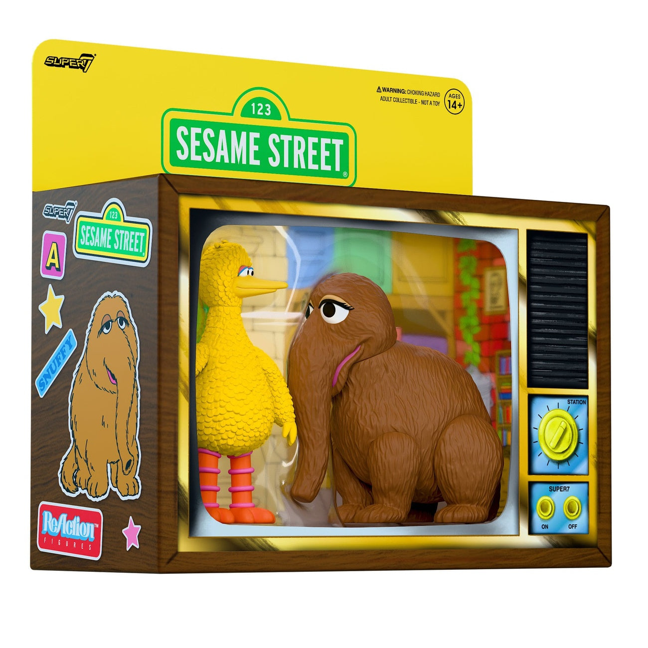 Product image Sesame Street ReAction Action Figures 2-Pack Big Bird and Mr. Snuffleupagus 10 cm