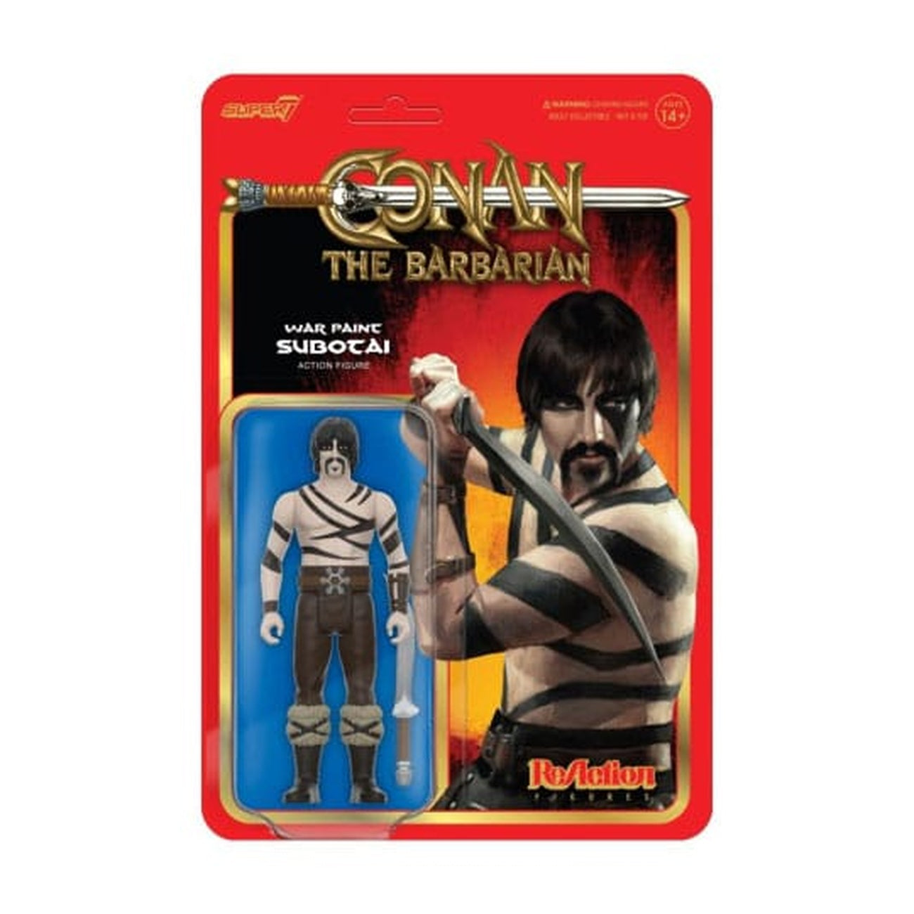 Product image Conan the Barbarian ReAction Action Figure Wave 02 Subotai (War Paint) 10 cm