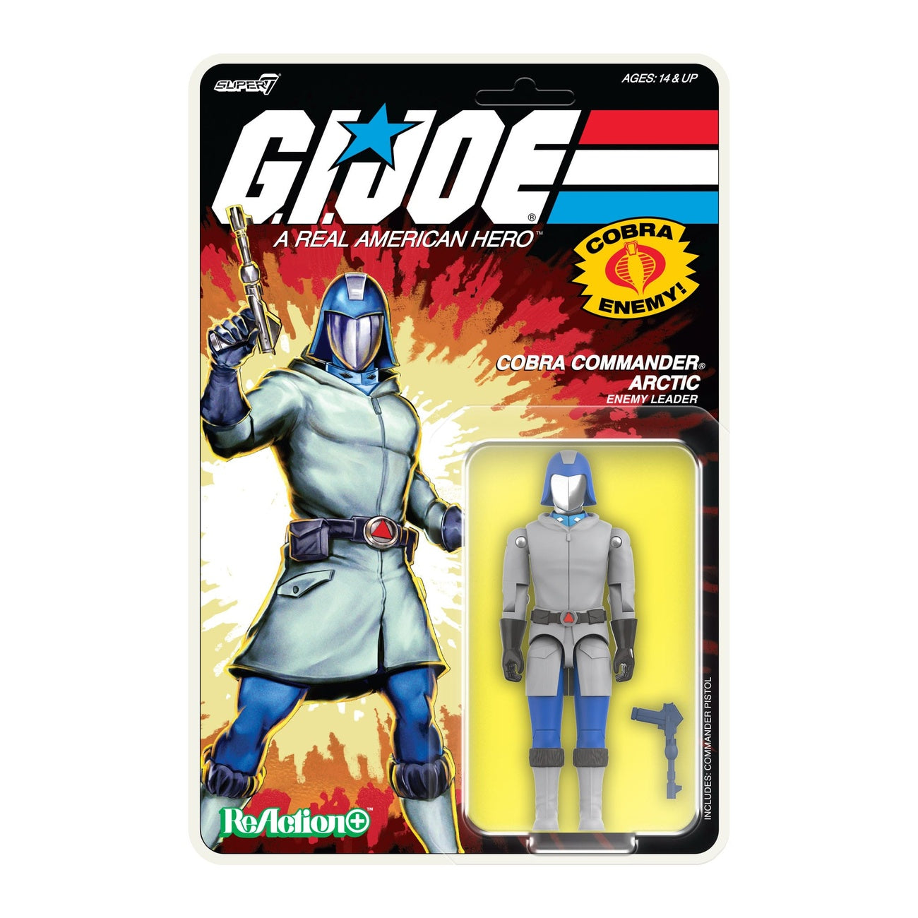 Product image GI Joe ReAction+ Action Figure Wave 3 Arctic Cobra Commander (Cartoon) 10 cm