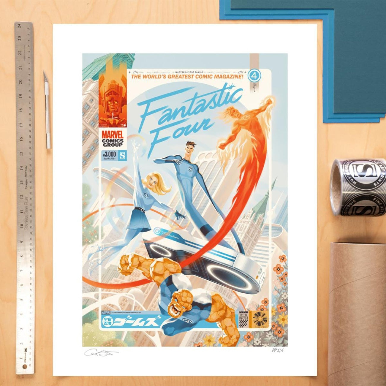Product image Marvel Fantastic Four #48 Art Print Marvel's First Family: The Fantastic Four! 61 x 41 cm - unframed
