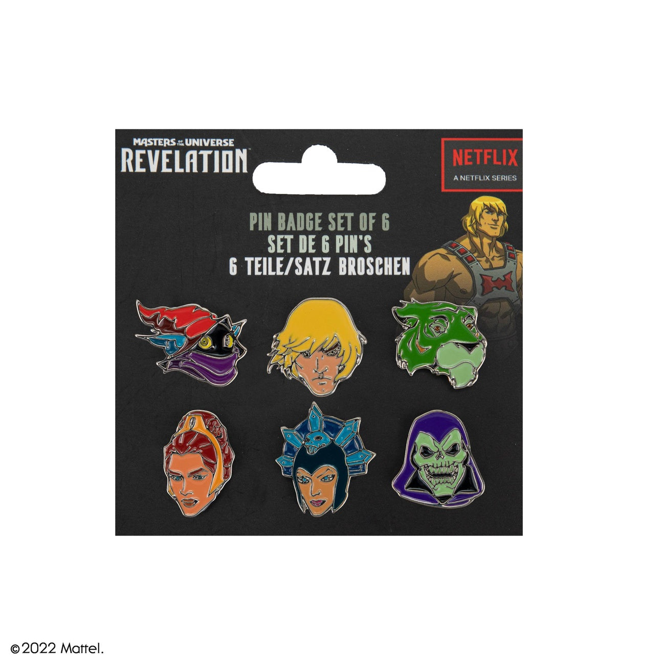 Product image Masters of the Universe Pin Buttons 6-Pack Characters