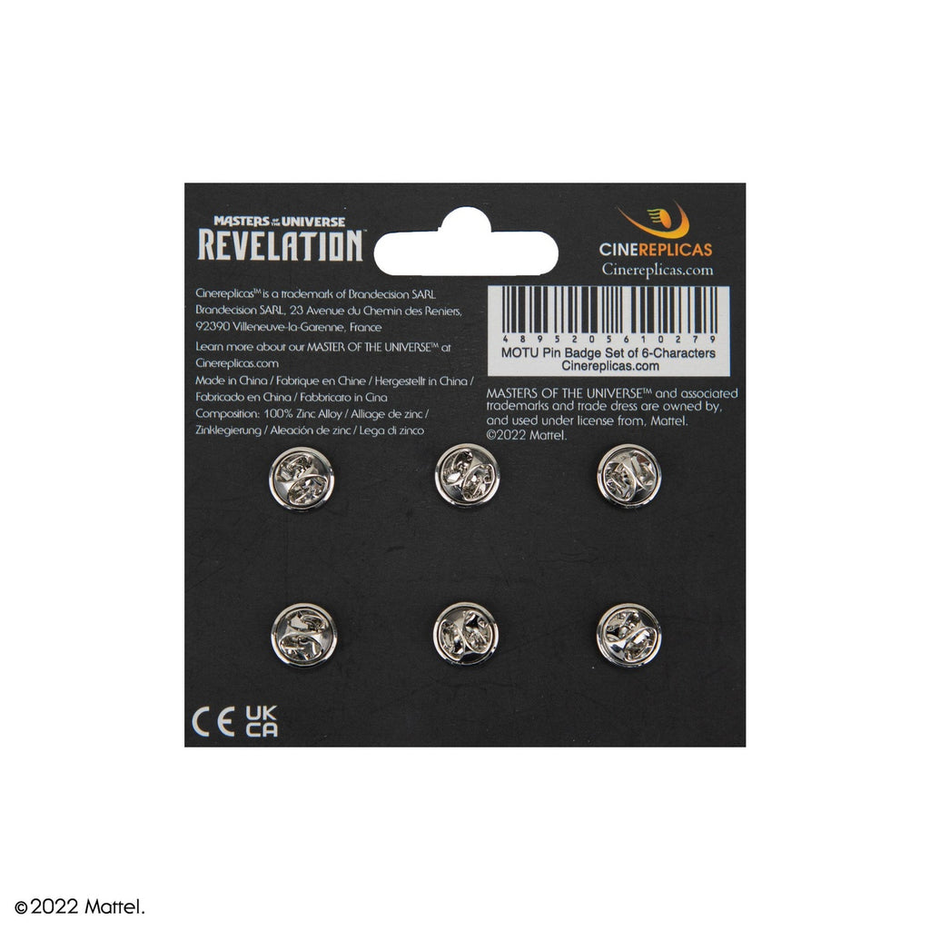 Product image Masters of the Universe Pin Buttons 6-Pack Characters