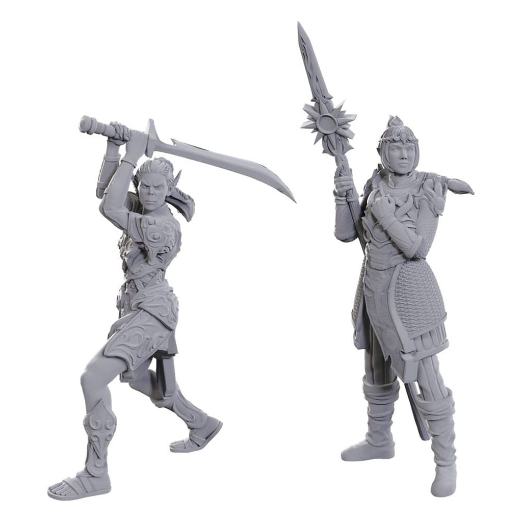 Product image D&D Nolzur's Marvelous Miniatures unpainted miniatures Lae'zel & Shadowheart