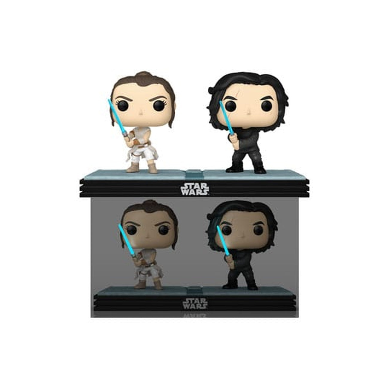 Product image Star Wars POP! Movie Moments Vinyl Bobble-Head Figure 2-Pack Kylo & Rey 9 cm