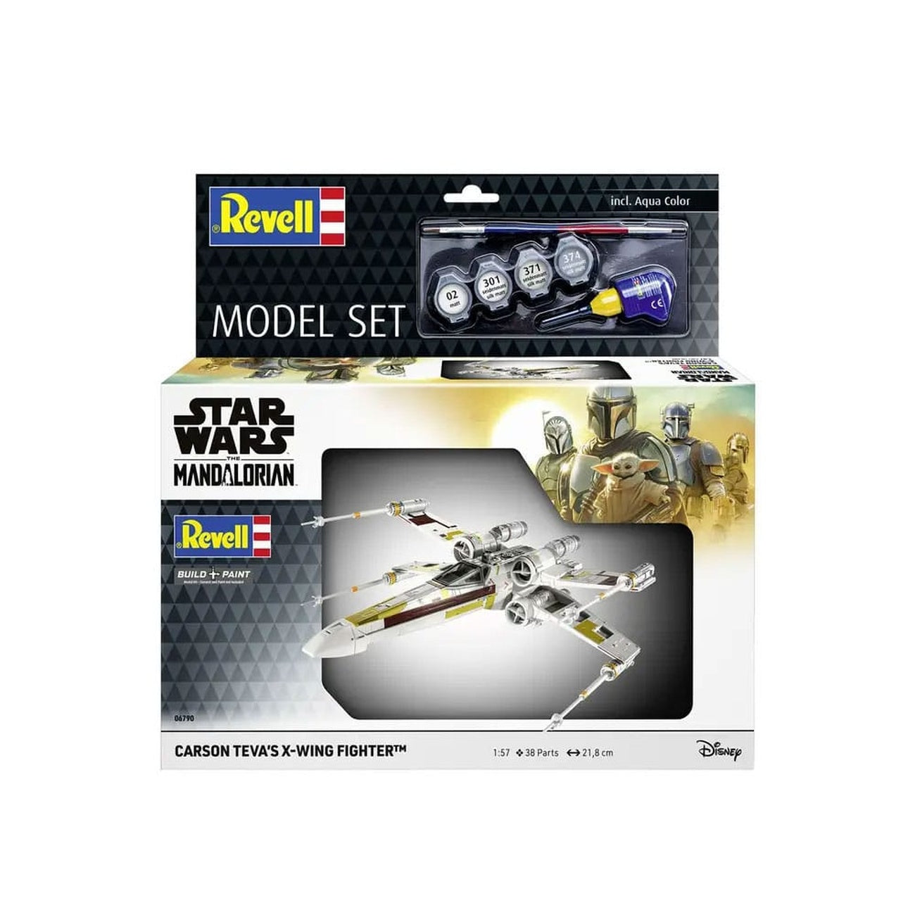 Product image Star Wars model kit with basic accessories 1/57 Carson Teva's X-Wing Fighter 22 cm