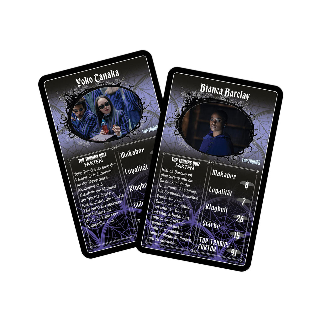 Product image Wednesday Card Game Top Trumps *German Version*