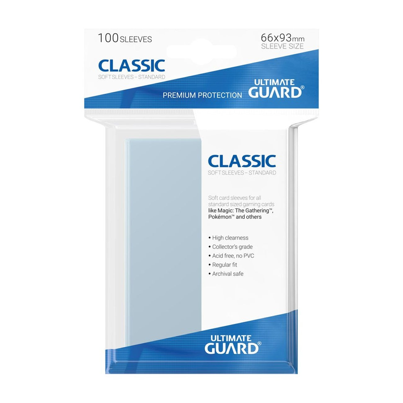 Product image Ultimate Guard Classic Sleeves Standard Size (100)