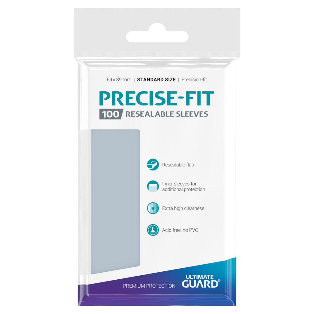 Product image Ultimate Guard Precise-Fit Sleeves Standard Size (100) - Resealable