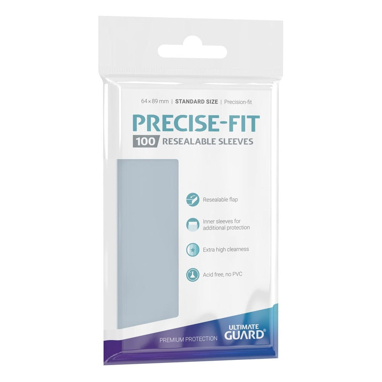 Product image Ultimate Guard Precise-Fit Sleeves Standard Size (100) - Resealable