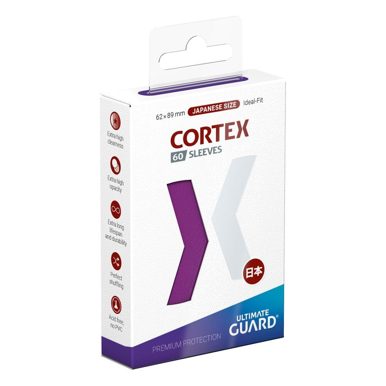 Product image Ultimate Guard Cortex Sleeves Japanese Size (60) - Purple