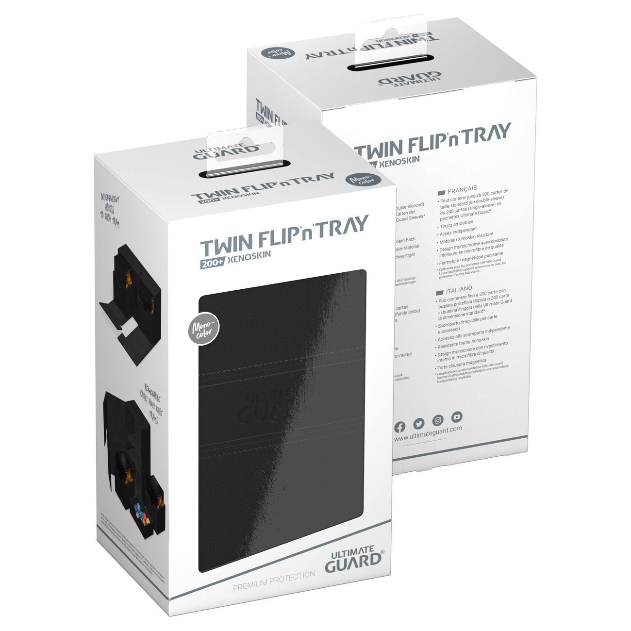 Product image Ultimate Guard Twin Flip'n'Tray 200+ Xenoskin - Black